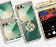Etui do Samsung Galaxy Z Flip7 FE / Z Flip6, Electro Ring, zielone