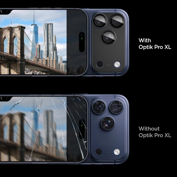 Osłona na obiektyw Spigen Optik Pro XL do iPhone 17 Pro, black