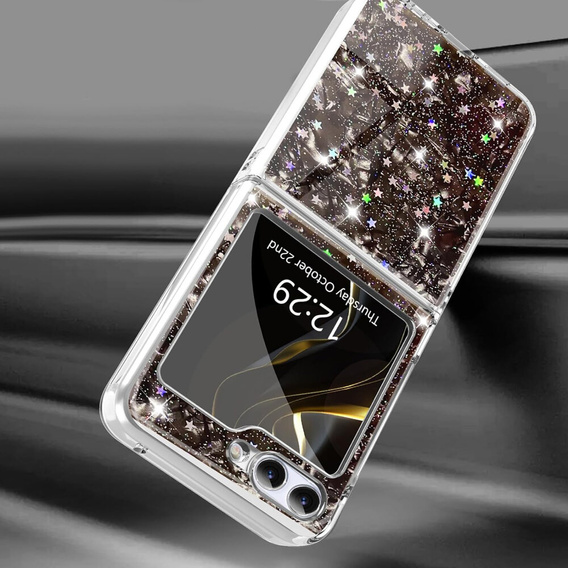 Etui do Samsung Galaxy Z Flip 5 5G, Sparkle, czarne