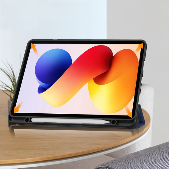Etui z klapką do Xiaomi Redmi Pad 2 Pro 12,1", Smartcase, granatowe