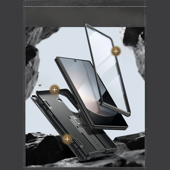 Etui Supcase Unicorn Beelte Pro do Samsung Galaxy Z Fold7 5G, Czarne
