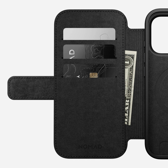 Etui Nomad do iPhone 17 Pro, Modern Leather Folio, brązowe
