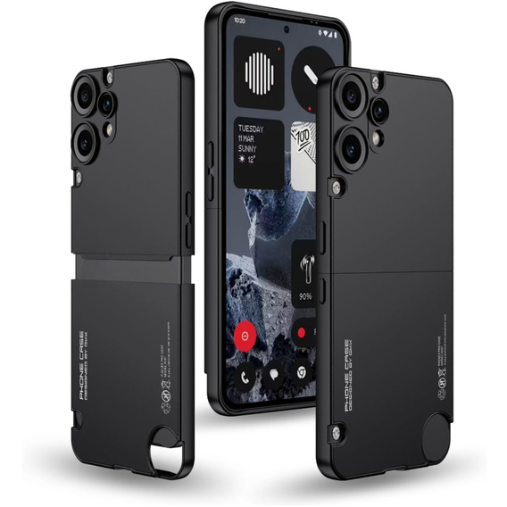 Etui do CMF Nothing Phone 2 Pro – kontrastowa obudowa z pełną ochroną - czarne