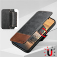 Etui z klapką 2w1 SUTENI do iPhone 17 Pro, do MagSafe, czarne