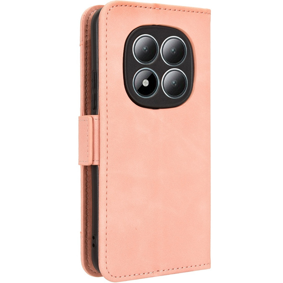 Etui z klapką do Xiaomi Redmi Note 15 Pro Plus 5G, Card Slot, różowe