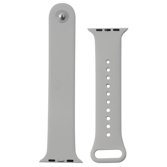 Pasek Silikonowy do Apple Watch 1/2/3/4/5/6/7/8/9/10/11/SE Ultra 1/2/3 42/44/45/46/49mm, Szary