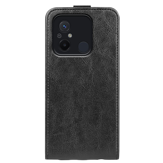 Etui z klapką do Xiaomi Redmi 12C, Flip, czarne
