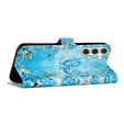 Etui z klapką do Samsung Galaxy A05s, Wallet, Butterflies niebieskie