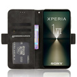 Etui z klapką do Sony Xperia 1 VI, Card Slot, czarne