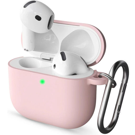 Etui Silicone na Słuchawki Apple Airpods 4, różowe