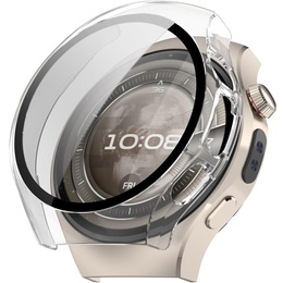 2w1 Etui + Szkło Hartowane do Huawei Watch 5 42mm, Przezroczyste