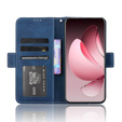 Etui z klapką do Oppo Reno 13 Pro, Card Slot, granatowe