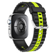 Pasek Silikonowy do Huawei Watch Fit 4 / 4 Pro / 3, Czarny / Zielony