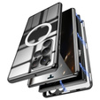 Etui Magnetic Dual Glass MagSafe do Samsung Galaxy S22 Ultra, czarne