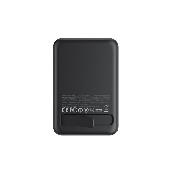 XO Power Bank Magnetyczny PR231 20W 10000mAh - Czarny