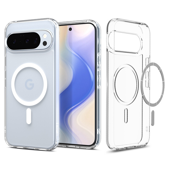 Etui z MagSafe Spigen do Google Pixel 10/10 Pro, Ultra Hybrid, Clear/White