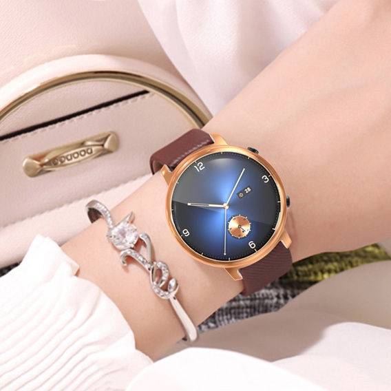 2w1 Etui z Osłoną na ekran do Huawei Watch GT 2 42mm, Różowe złoto