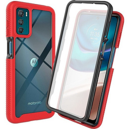 Etui do Motorola Moto G42 4G, Shockproof, z folią, czerwone
