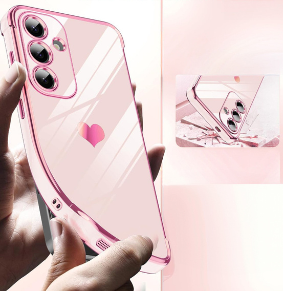 Etui do Samsung Galaxy S26, Electro heart, różowe rose gold