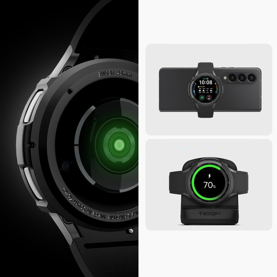 Etui Spigen do Samsung Galaxy Watch 6 Classic 47mm, Liquid Air, Czarne