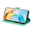 Etui z klapką do Honor Magic 6 Lite 5G, Mandala, zielone