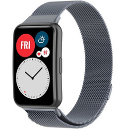 Pasek Bransoleta Milanese do Huawei Watch Fit, Szary