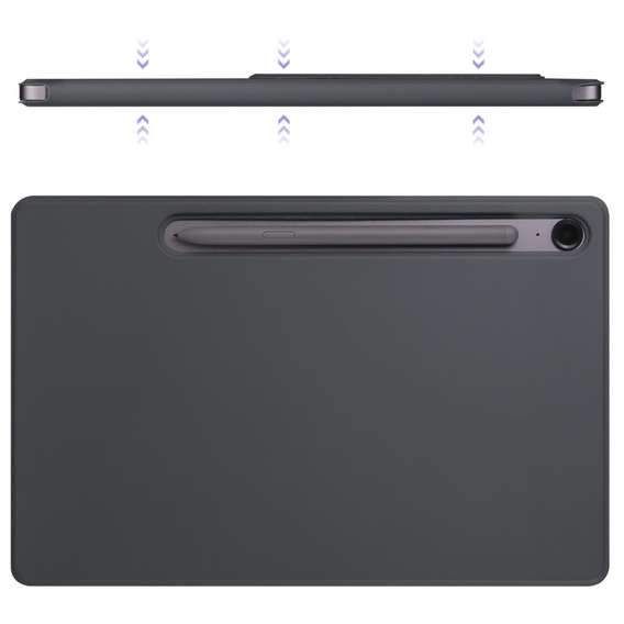 Magnetyczne etui origami do Samsung Galaxy Tab S10 Lite / S10 FE / S9 FE / S9 – czarne