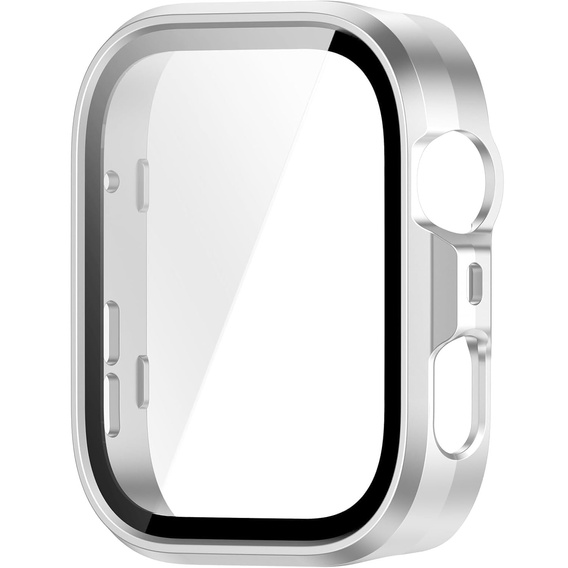 2w1 Etui + Szkło Hartowane do Huawei Watch Fit 4 Pro, Srebrne