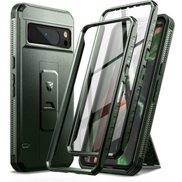 Etui pancerne do Google Pixel 8 Pro, Dexnor Full Body (Two Frames), zielone