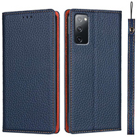 Skórzane etui do Samsung Galaxy S20 FE, ERBORD Grain Leather, granatowe