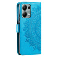 Etui z klapką do Xiaomi Redmi Note 13 Pro 4G / Xiaomi Redmi Note 14S / Xiaomi Poco M6 Pro 4G, Mandala, niebieskie