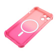 Etui silikonowe do iPhone 13, Gradient Magnetic, do MagSafe, różowe
