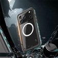 Etui Wodoodporne IP68 do iPhone 17 Pro Max, SHELLBOX MagSafe, niebieskie