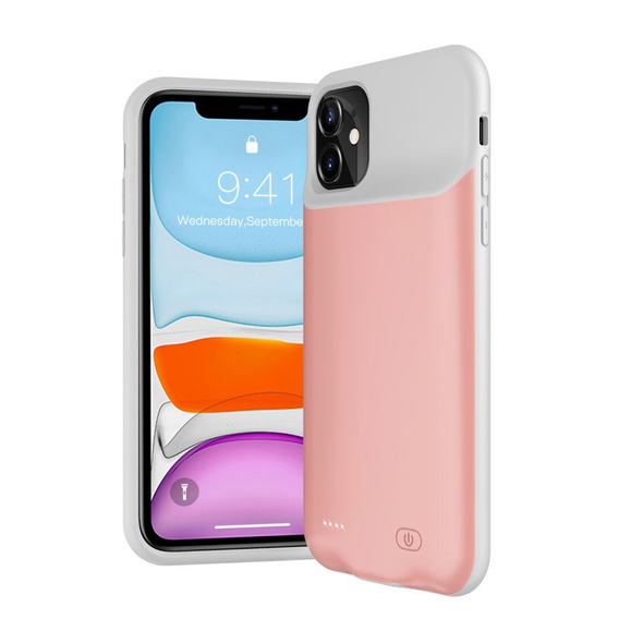 Etui z Baterią 6500mAh do iPhone 11, Rose Gold