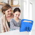Etui dla dzieci do Samsung Galaxy Tab S6 Lite 10.4" 2020/2022/2024, dziecięce z uchwytem, niebieskie