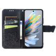 Etui z klapką do Motorola Moto G15 / Motorola Moto G15 Power, Butterfly, czarne