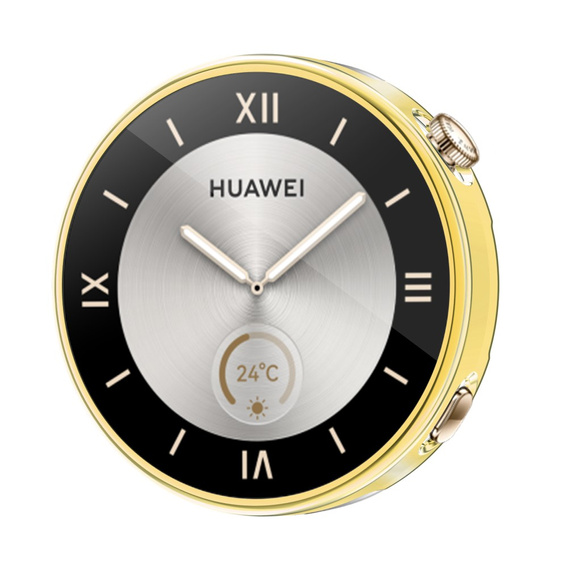 2w1 Etui z Osłoną na ekran do Huawei Watch GT 4 41mm, Złote