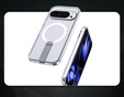 Etui do Google Pixel 10 Pro XL, Fusion Hybrid, do MagSafe, z podstawką, przezroczyste