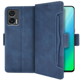 Etui z klapką do Motorola Edge 30 Neo, Card Slot, niebieskie
