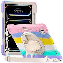 Etui do iPad Pro 13" 2024 (7 gen.), Pancerne obrotowe 360, Wielokolorowe