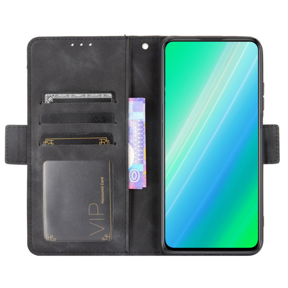 Zestaw Etui z klapką do Xiaomi 13T / 13T Pro, Card Slot, Czarne + Szkło