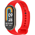 Pasek Silikonowy do Xiaomi Smart Band 10 / 9 / 8, Czerwony