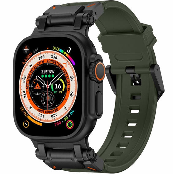 Pasek ERBORD ProTech do Apple Watch 1/2/3/4/5/6/7/8/9/10/11/SE Ultra 1/2/3 42/44/45/46/49mm, Zielony