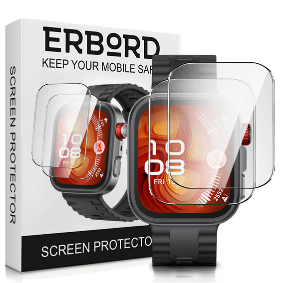 2x Szkło Hartowane ERBORD Huawei Watch Fit 4 Pro, Szybka