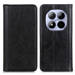 Etui z klapką do Xiaomi Redmi Note 15 Pro 5G, Split Leather, czarne