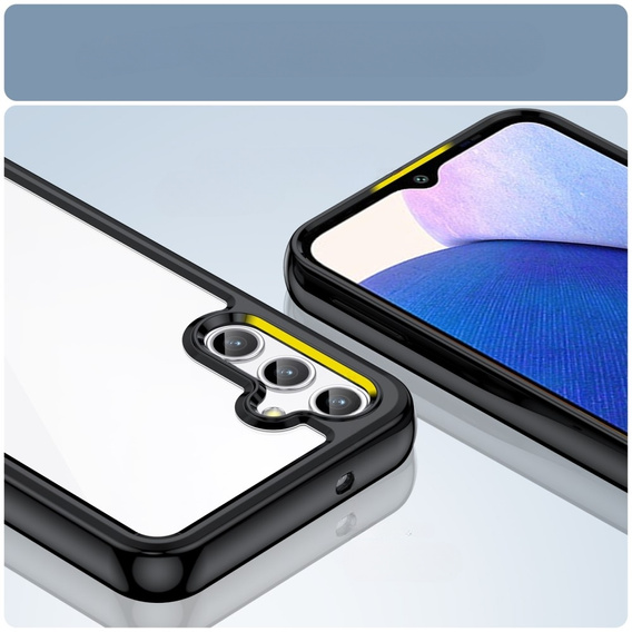 Etui do Samsung Galaxy A14 4G/5G, Fusion Hybrid, przezroczyste / czarne