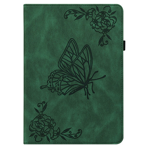 Etui do Lenovo Idea Tab 11", Butterfly, zielone