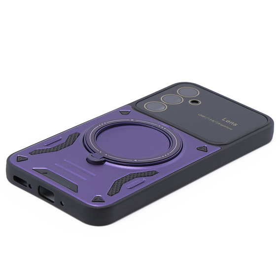 Etui pancerne do Samsung Galaxy A54 5G, CamShield MagSafe, fioletowe