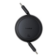 Baseus Free2Pull Mini – zwijany kabel USB‑C 60 W 1 m - czarny