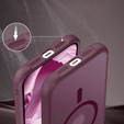 Etui Magnetyczne do Magsafe do iPhone 15 Pro Max, bordowe